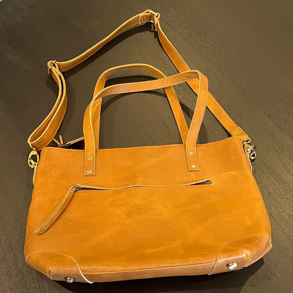 Montana Hudson Tan Leather Shoulder Bag